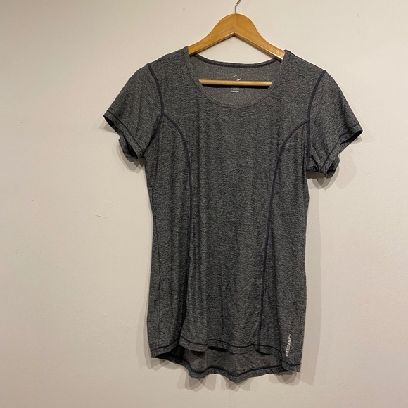 **$5 SALE** Head Activewear Women's Grey Crew Neck T-Shirt Size Medium - Picture 1 of 2